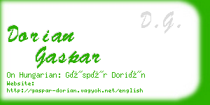 dorian gaspar business card
